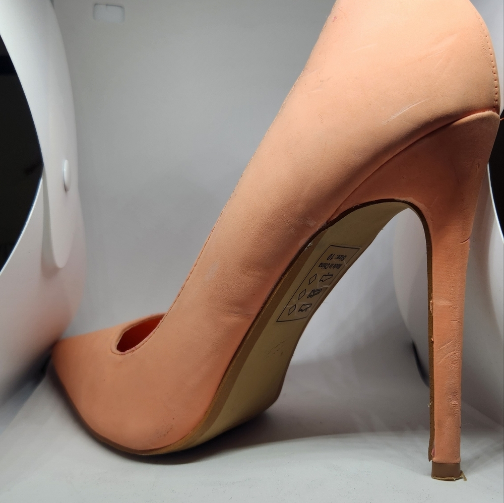PEACH STILETTO HEELS